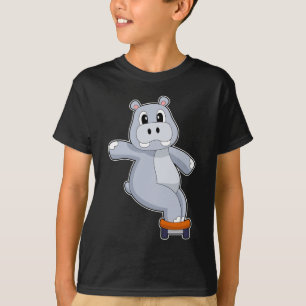 Hippo Skateboard Sport T-shirt