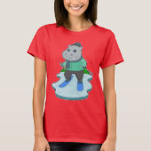 Hippo Skier T-shirt (Voorkant)
