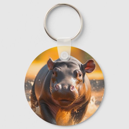 Hippo Sleutelhanger (Achterkant)