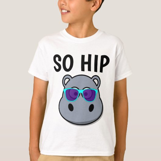 HIPPO SO HI[P GRAPPIGE KINDER T-shirts (Voorkant)