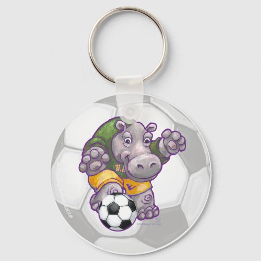 Hippo Soccer Star-Sleutelhanger Sleutelhanger (Voorkant)