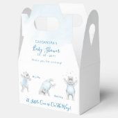 Hippo Somersault Baby Boy Shower Bedankdoosjes (Geopend)