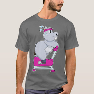 Hippo Spinning Bike T-shirt