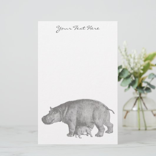  Hippo Stationery Briefpapier (Staand voorkant)