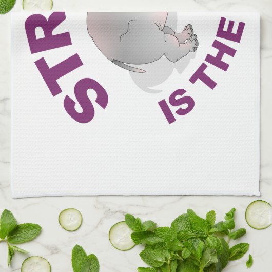 Hippo, sterk is de nieuwe heup theedoek (Gevouwen)