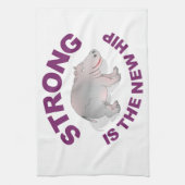 Hippo, sterk is de nieuwe heup theedoek (Verticaal)
