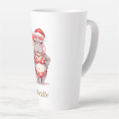 Hippo Surfer in red Bikini for Christmas Latte Mok (Rechterhoek)