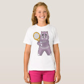 Hippo Tennis racket T-shirt (Voorkant volledig)