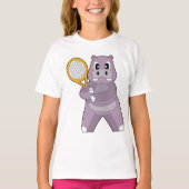 Hippo Tennis racket T-shirt (Voorkant)