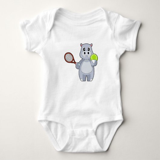 Hippo Tennisbal Romper (Voorkant)