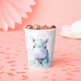 Hippo thema Baby shower Papieren Bekers
