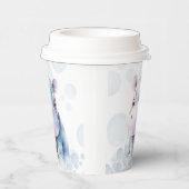 Hippo thema Baby shower Papieren Bekers (Rechts)