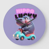 Hippo tijd wandklok (Voorkant)