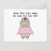 Hippo Tu Tu Fat Briefkaart (Voorkant)