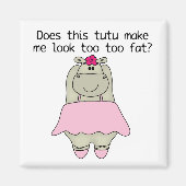 Hippo Tu Tu Fat Magneet (Voorkant)