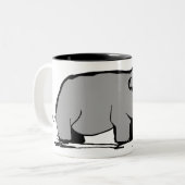 Hippo Tweekleurige Koffiemok (Voorkant links)