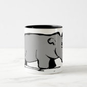 Hippo Tweekleurige Koffiemok (Center)