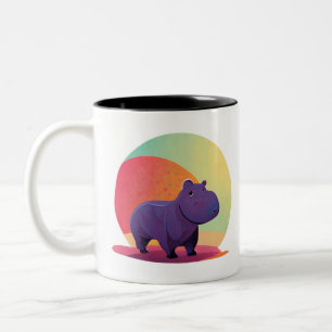 Hippo Tweekleurige Koffiemok