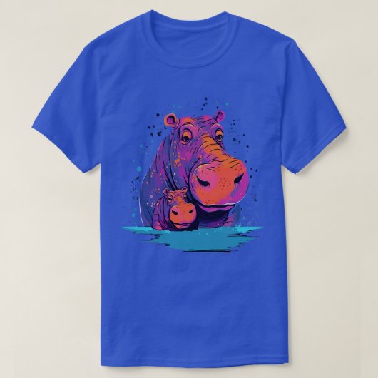 Hippo Vaderdag T-shirt (Design voorkant)