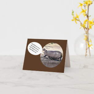 Hippo Verjaardag aan u Kaart / personaliseren