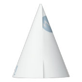 Hippo Verjaardag zacht blauw Feesthoedjes (Achterkant)