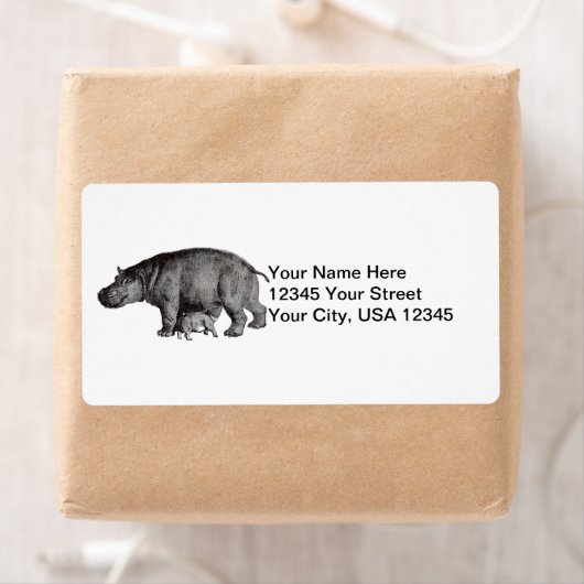 Hippo Verzendlabels Etiket (Insitu)