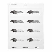 Hippo Verzendlabels Etiket (Full Sheet)