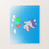 Hippo vliegt met ballonnen en stoot baby Baby Anim Legpuzzel (Verticaal)
