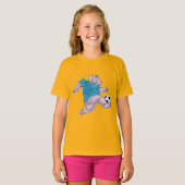 Hippo Voetballer Voetbal T-shirt (Voorkant volledig)