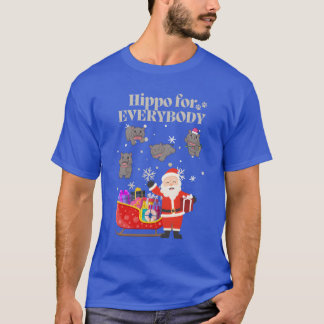 Hippo voor iedereen Hippo Kerst Lelijke Kerst T-shirt