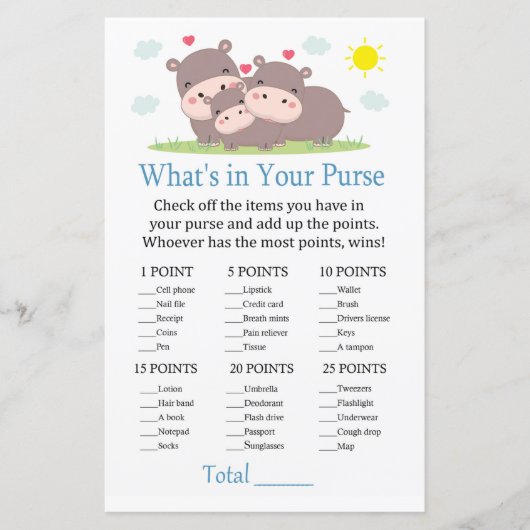 Hippo Wat zit er in je handtas? (Voorkant)