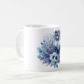 Hippo Waterverf Floral Art Koffiemok (Voorkant links)