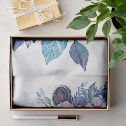 Hippo Waterverf Floral Art Tissuepapier (Geschenk)