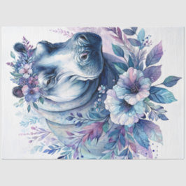 Hippo Waterverf Floral Art Tissuepapier