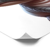 Hippo Whimsy Schattige Cartoon Hippo Karakter Poster (Hoek)