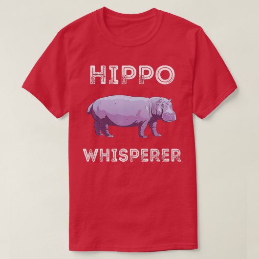 Hippo Whisperer Africa Safari Trip Zookeeper Wildl T-shirt (Design voorkant)