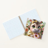 Hippo with a Donut, by Natasha Us Notitieboek (Binnen)