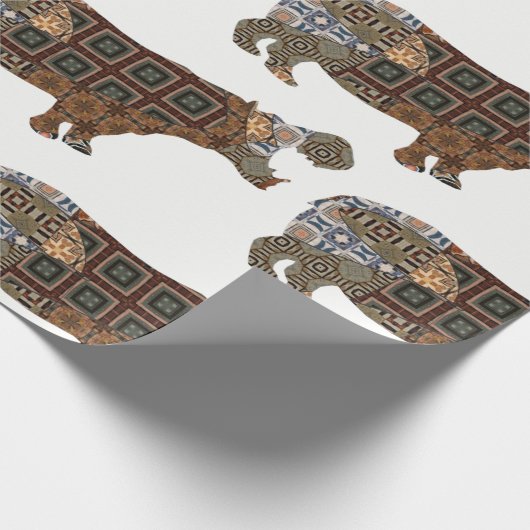 Hippo Wrapping Paper Cadeaupapier (Hoek)