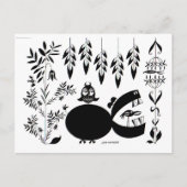 Hippo yawning briefkaart (Voorkant)