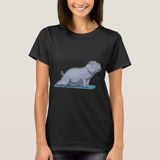 Hippo Yoga Fitness T-shirt (Voorkant)