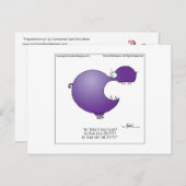 HIPPOBOTTOMUS Briefkaart door April McCallum (Voorkant / Achterkant)