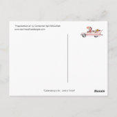 HIPPOBOTTOMUS Briefkaart door April McCallum (Achterkant)