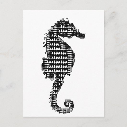 hippocamper briefkaart (Voorkant)