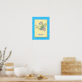 Hippocampus Grieks Zee Paard  Kunst Poster (Keuken)