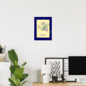 Hippocampus Grieks Zee Paard  Kunst Poster (Thuiskantoor)