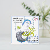 Hippocampus (schedel) bedankkaart (Staand voorkant)