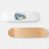 Hippocampus Waterverf Persoonlijk Skateboard (Horizontaal)