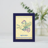 Hippocampus Zee Paard Kunst Briefkaart (Staand voorkant)