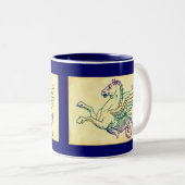 Hippocampus Zee Paard Kunst Koffie Mok (Voorkant rechts)