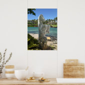 Hippocampus (Zee-paard) Statue, Waikoloa, Hawaii Poster (Keuken)